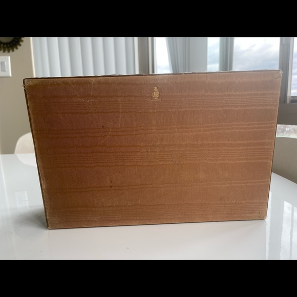 Rare Vintage Mark Cross Wood Fabric Jewelry Box Chest Collectible - Picture 5 of 10